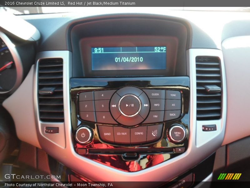 Red Hot / Jet Black/Medium Titanium 2016 Chevrolet Cruze Limited LS