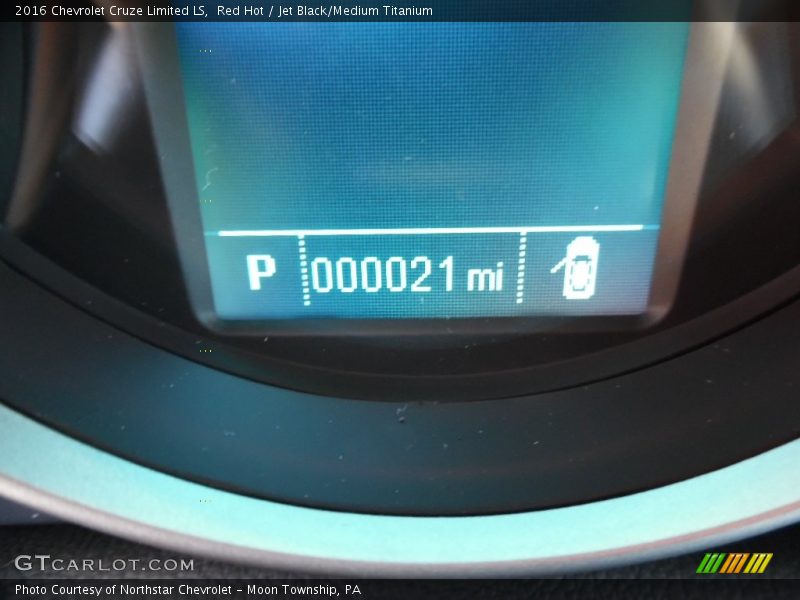 Red Hot / Jet Black/Medium Titanium 2016 Chevrolet Cruze Limited LS