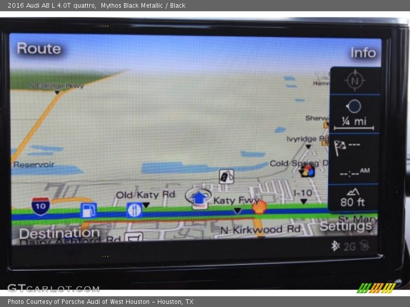 Navigation of 2016 A8 L 4.0T quattro