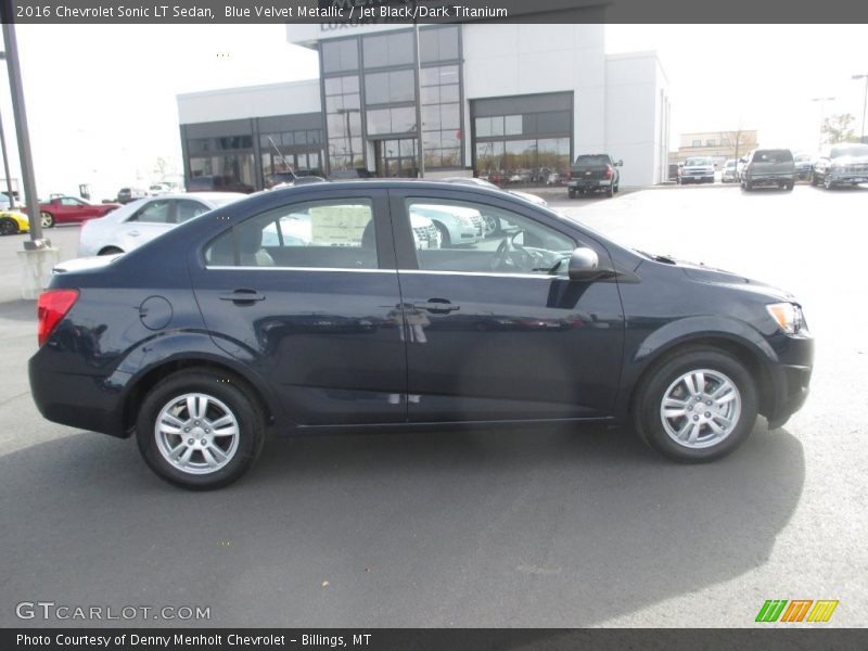 Blue Velvet Metallic / Jet Black/Dark Titanium 2016 Chevrolet Sonic LT Sedan