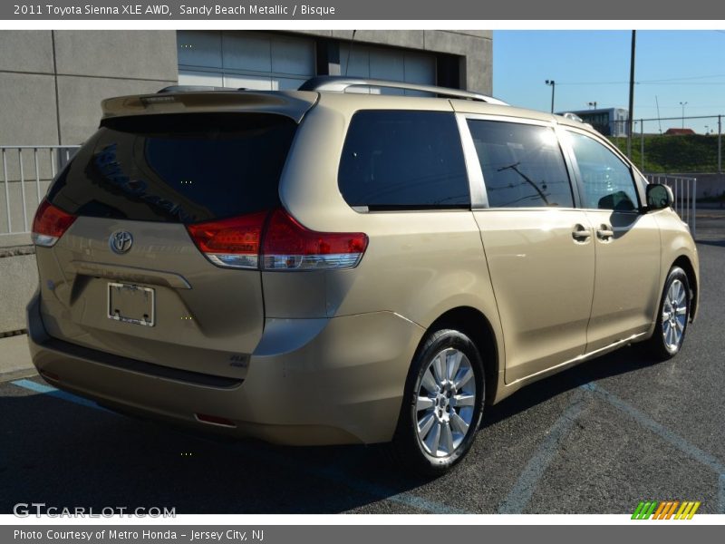 Sandy Beach Metallic / Bisque 2011 Toyota Sienna XLE AWD