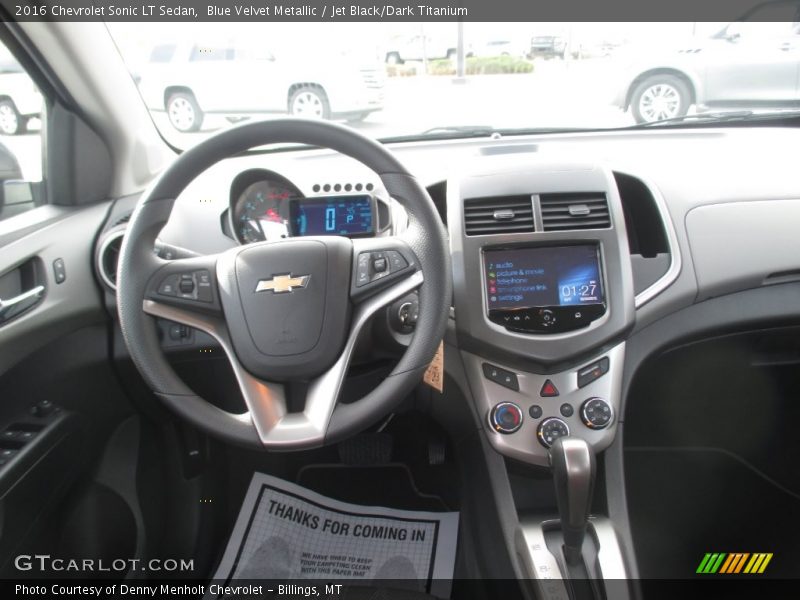 Blue Velvet Metallic / Jet Black/Dark Titanium 2016 Chevrolet Sonic LT Sedan
