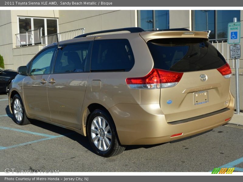 Sandy Beach Metallic / Bisque 2011 Toyota Sienna XLE AWD