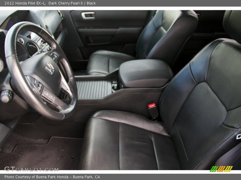 Dark Cherry Pearl II / Black 2012 Honda Pilot EX-L