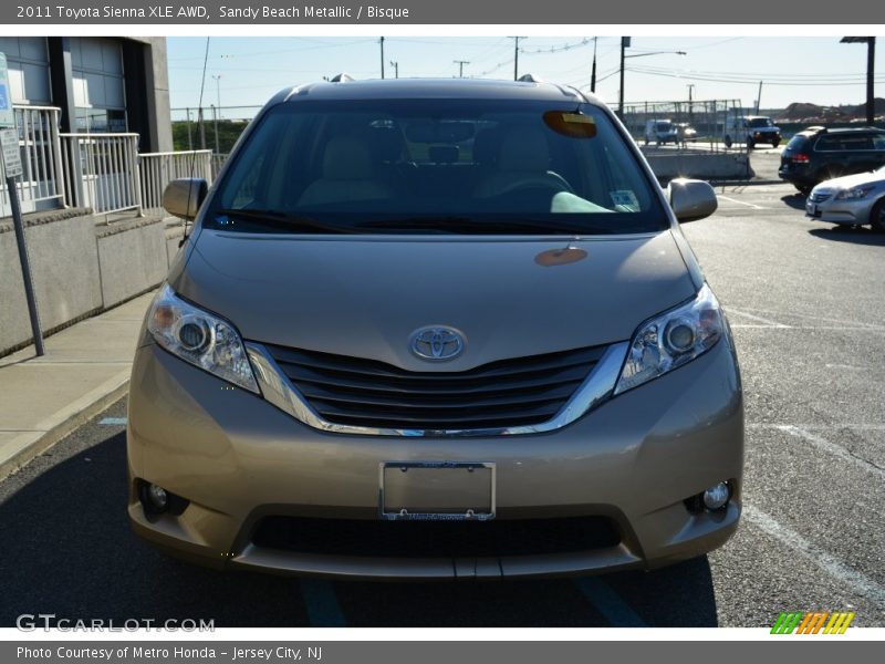 Sandy Beach Metallic / Bisque 2011 Toyota Sienna XLE AWD