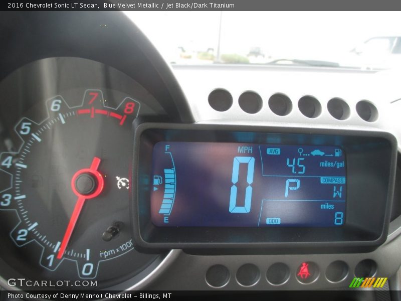 Blue Velvet Metallic / Jet Black/Dark Titanium 2016 Chevrolet Sonic LT Sedan