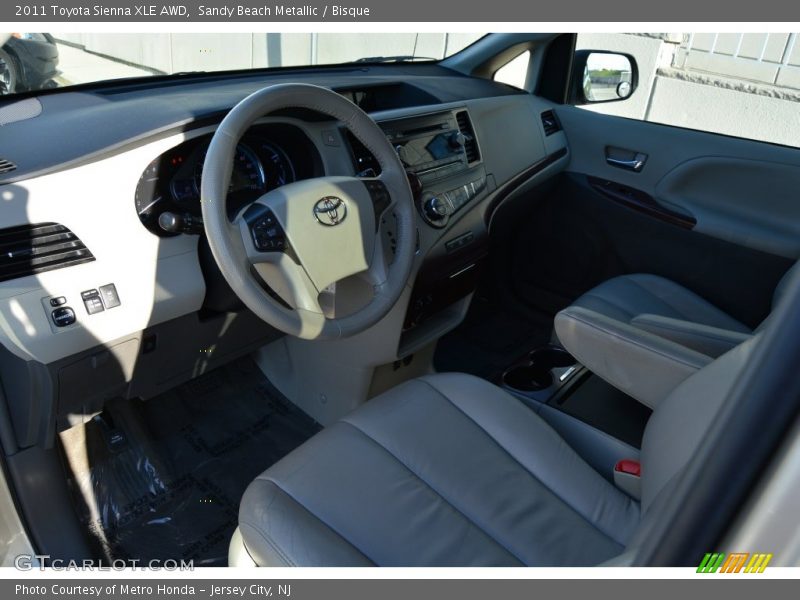 Sandy Beach Metallic / Bisque 2011 Toyota Sienna XLE AWD