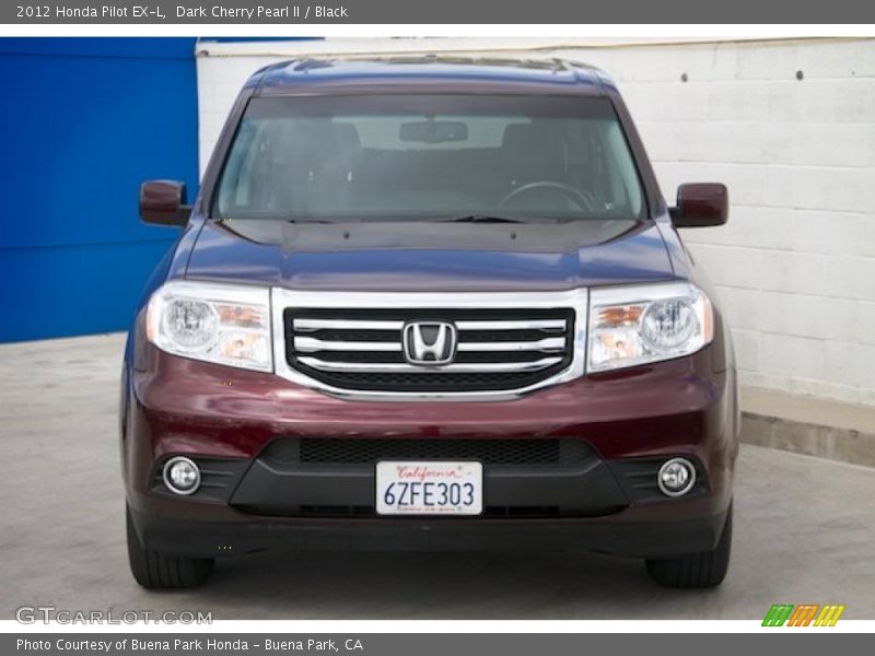 Dark Cherry Pearl II / Black 2012 Honda Pilot EX-L