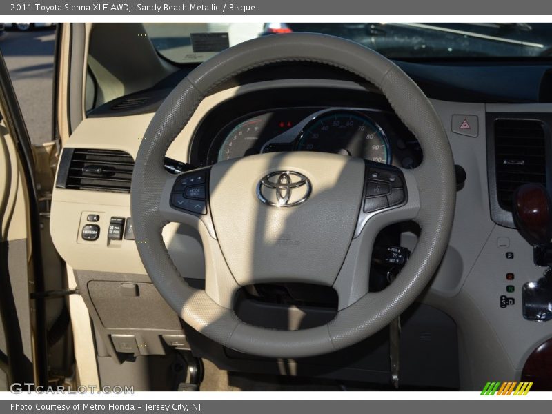 Sandy Beach Metallic / Bisque 2011 Toyota Sienna XLE AWD