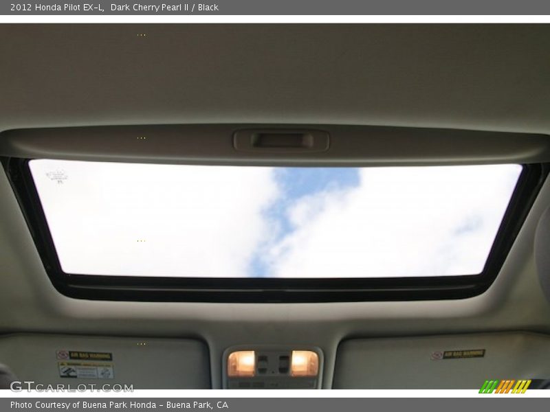 Dark Cherry Pearl II / Black 2012 Honda Pilot EX-L