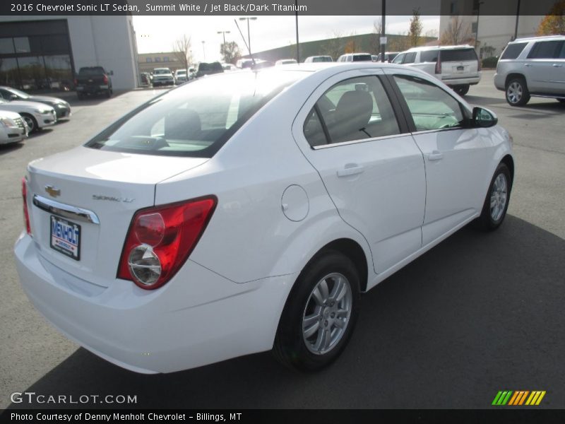 Summit White / Jet Black/Dark Titanium 2016 Chevrolet Sonic LT Sedan