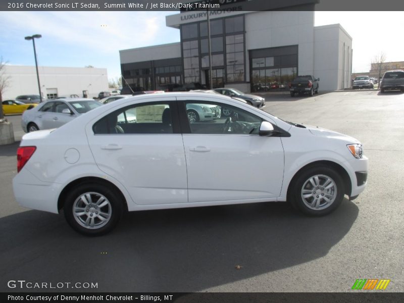 Summit White / Jet Black/Dark Titanium 2016 Chevrolet Sonic LT Sedan