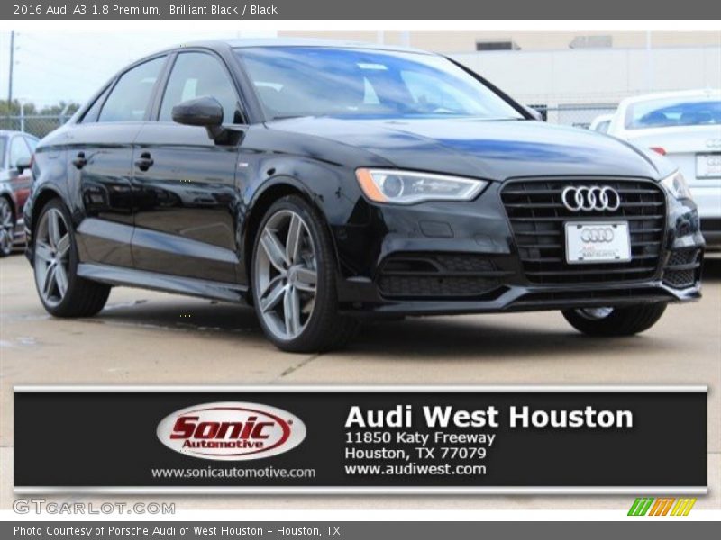 Brilliant Black / Black 2016 Audi A3 1.8 Premium