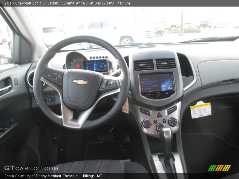 Summit White / Jet Black/Dark Titanium 2016 Chevrolet Sonic LT Sedan