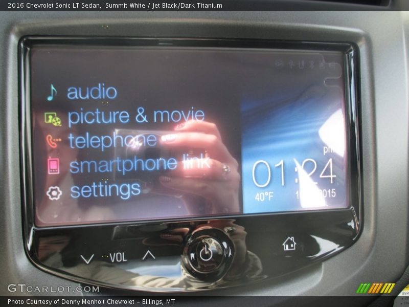 Summit White / Jet Black/Dark Titanium 2016 Chevrolet Sonic LT Sedan