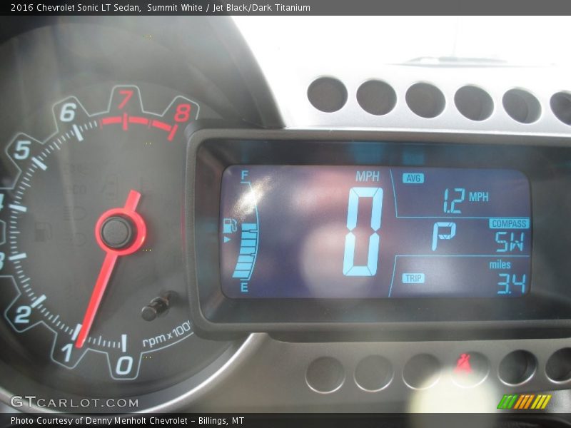 Summit White / Jet Black/Dark Titanium 2016 Chevrolet Sonic LT Sedan