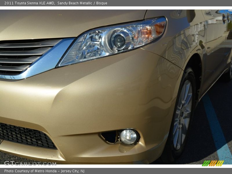 Sandy Beach Metallic / Bisque 2011 Toyota Sienna XLE AWD