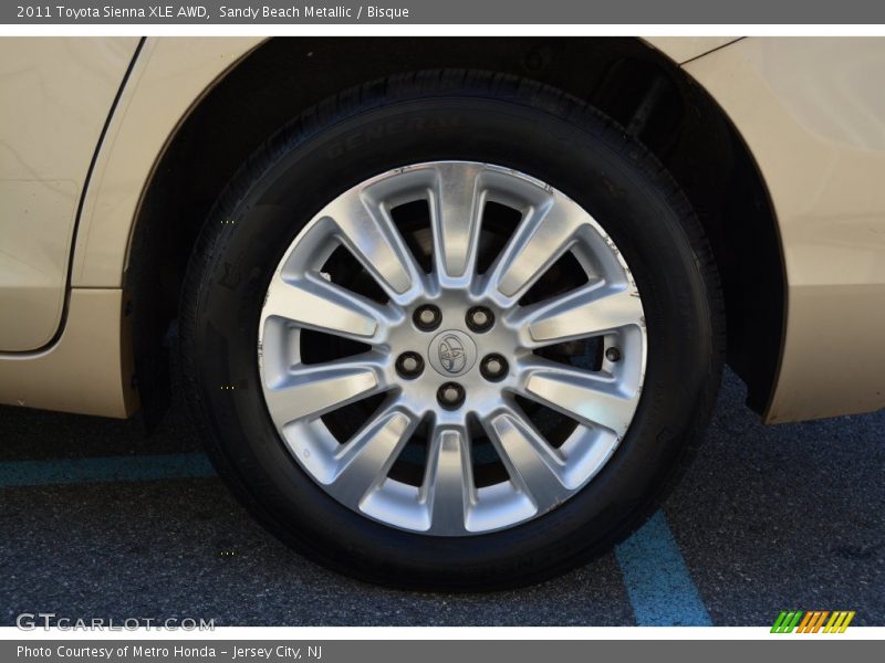 Sandy Beach Metallic / Bisque 2011 Toyota Sienna XLE AWD