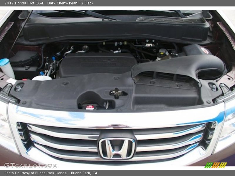 Dark Cherry Pearl II / Black 2012 Honda Pilot EX-L