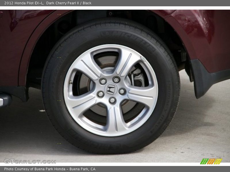 Dark Cherry Pearl II / Black 2012 Honda Pilot EX-L