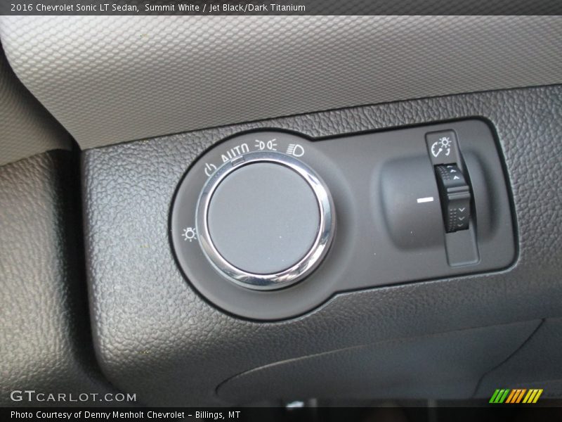 Summit White / Jet Black/Dark Titanium 2016 Chevrolet Sonic LT Sedan