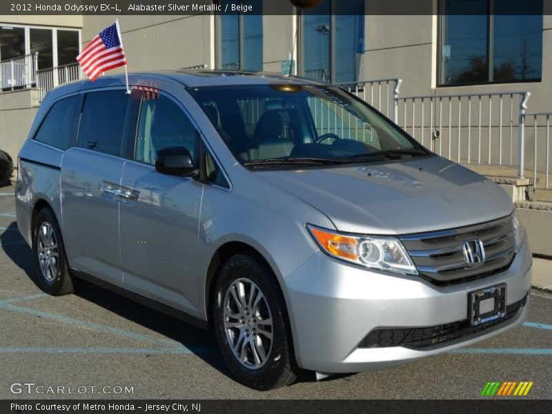 Alabaster Silver Metallic / Beige 2012 Honda Odyssey EX-L