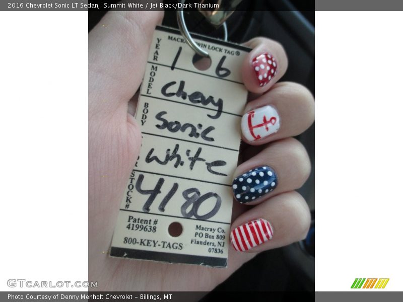Summit White / Jet Black/Dark Titanium 2016 Chevrolet Sonic LT Sedan