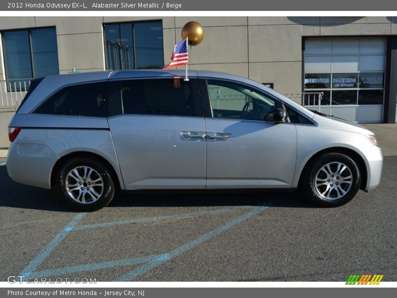 Alabaster Silver Metallic / Beige 2012 Honda Odyssey EX-L