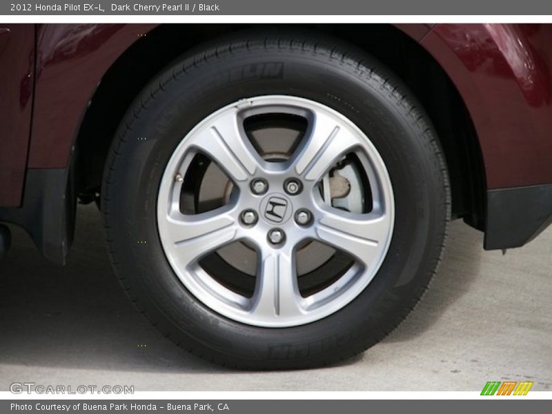 Dark Cherry Pearl II / Black 2012 Honda Pilot EX-L
