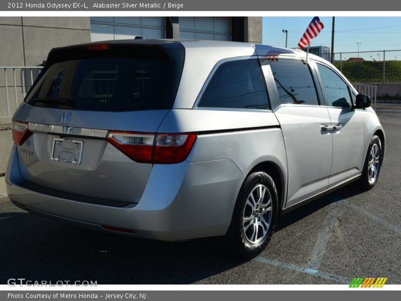 Alabaster Silver Metallic / Beige 2012 Honda Odyssey EX-L