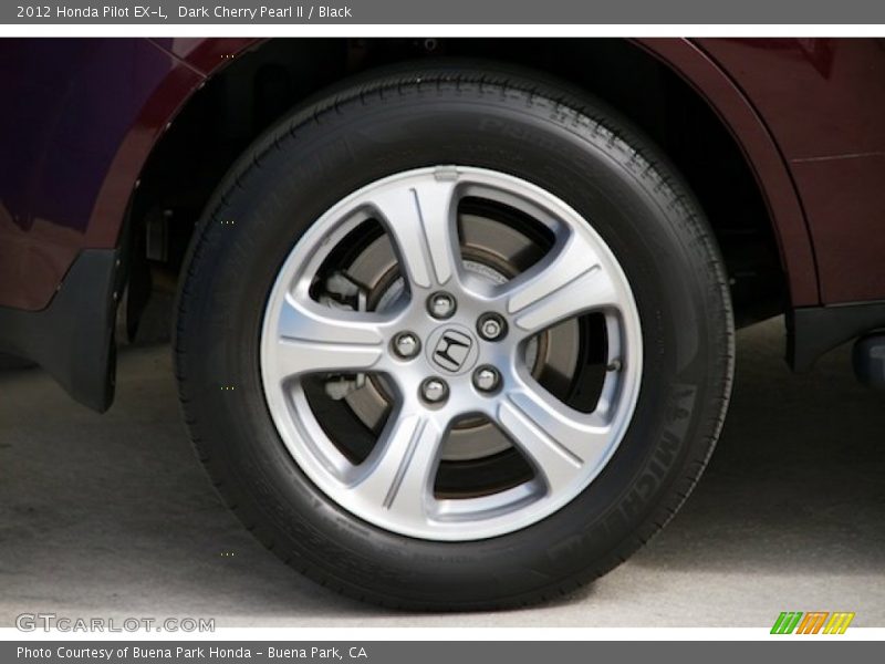 Dark Cherry Pearl II / Black 2012 Honda Pilot EX-L
