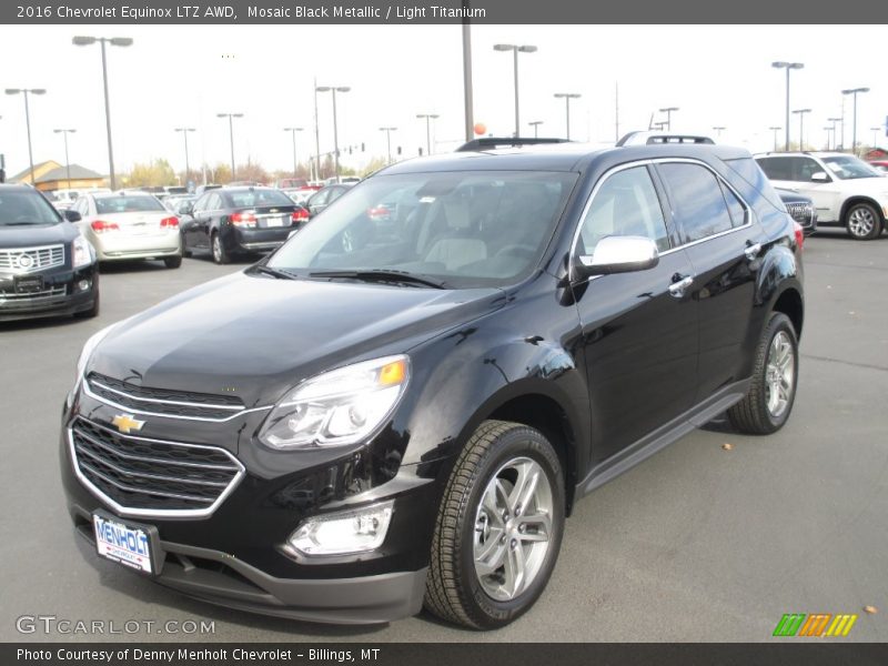 Mosaic Black Metallic / Light Titanium 2016 Chevrolet Equinox LTZ AWD