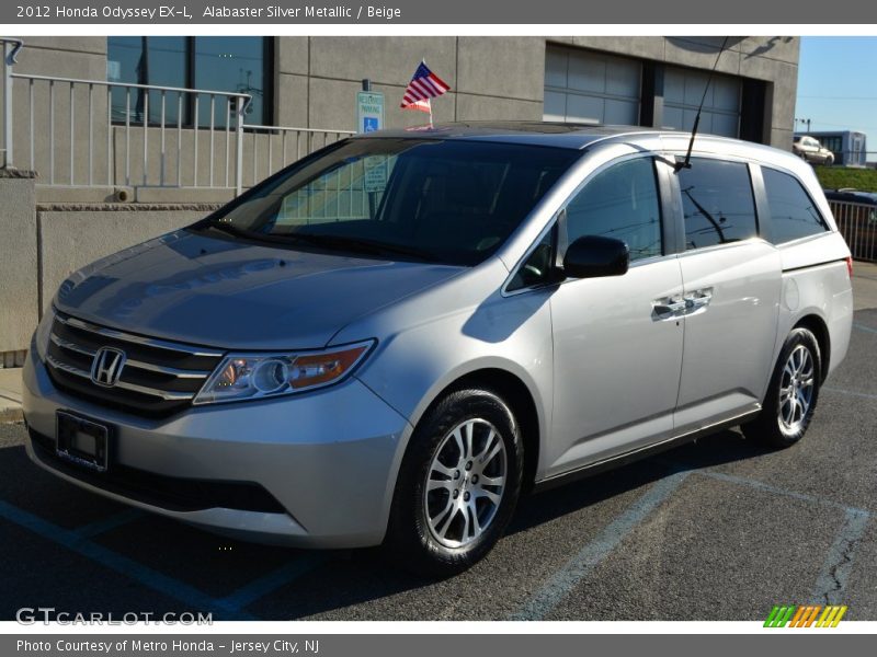 Alabaster Silver Metallic / Beige 2012 Honda Odyssey EX-L