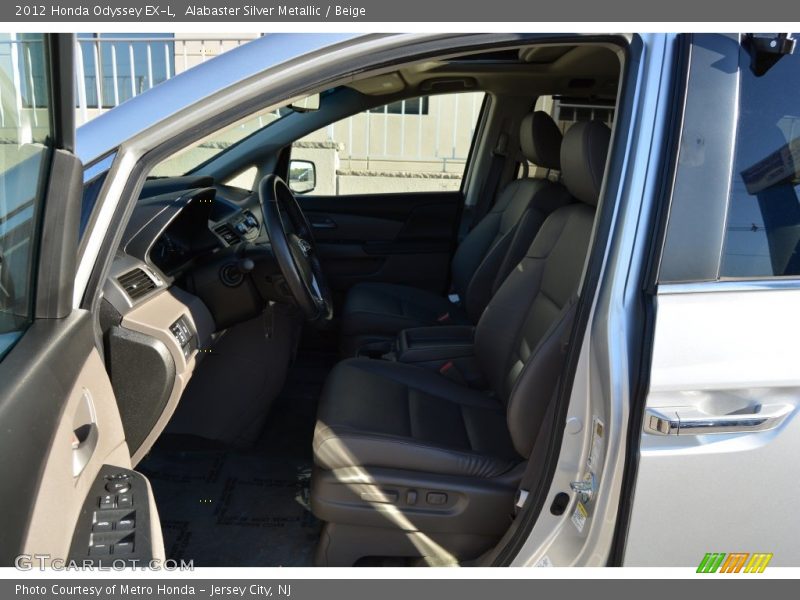 Alabaster Silver Metallic / Beige 2012 Honda Odyssey EX-L
