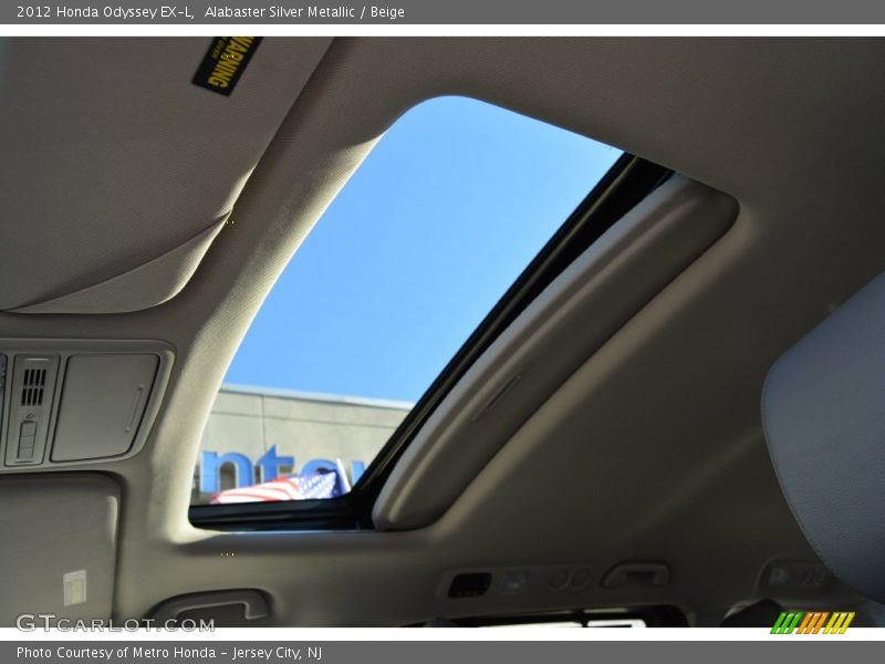 Alabaster Silver Metallic / Beige 2012 Honda Odyssey EX-L
