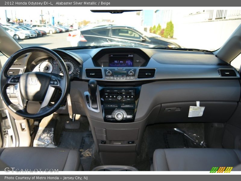 Alabaster Silver Metallic / Beige 2012 Honda Odyssey EX-L