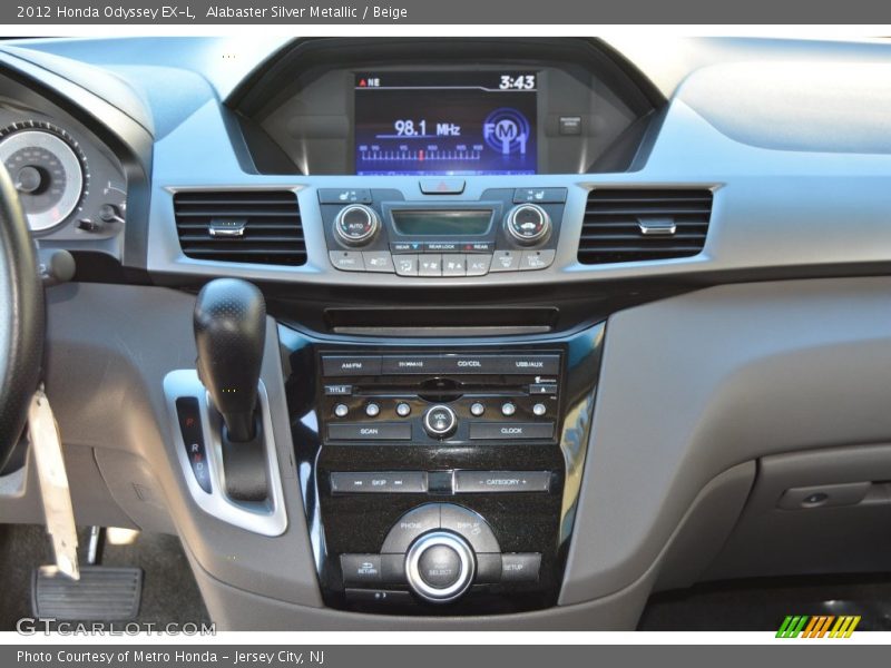 Alabaster Silver Metallic / Beige 2012 Honda Odyssey EX-L