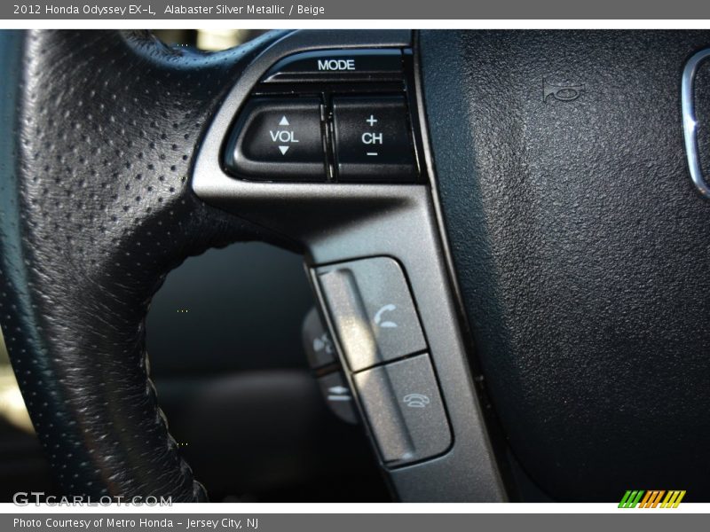 Alabaster Silver Metallic / Beige 2012 Honda Odyssey EX-L
