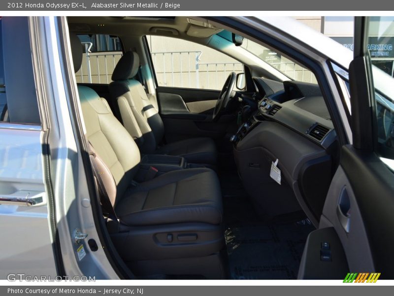 Alabaster Silver Metallic / Beige 2012 Honda Odyssey EX-L