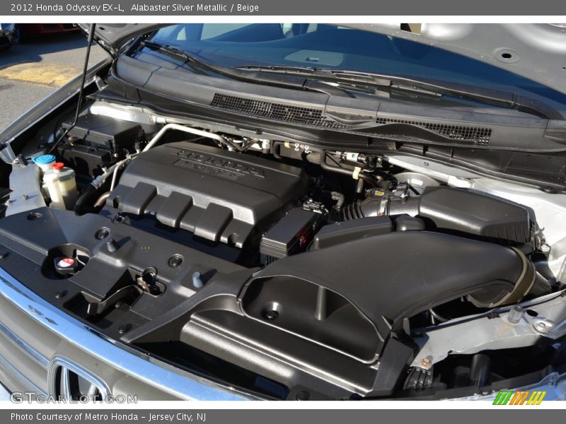 Alabaster Silver Metallic / Beige 2012 Honda Odyssey EX-L