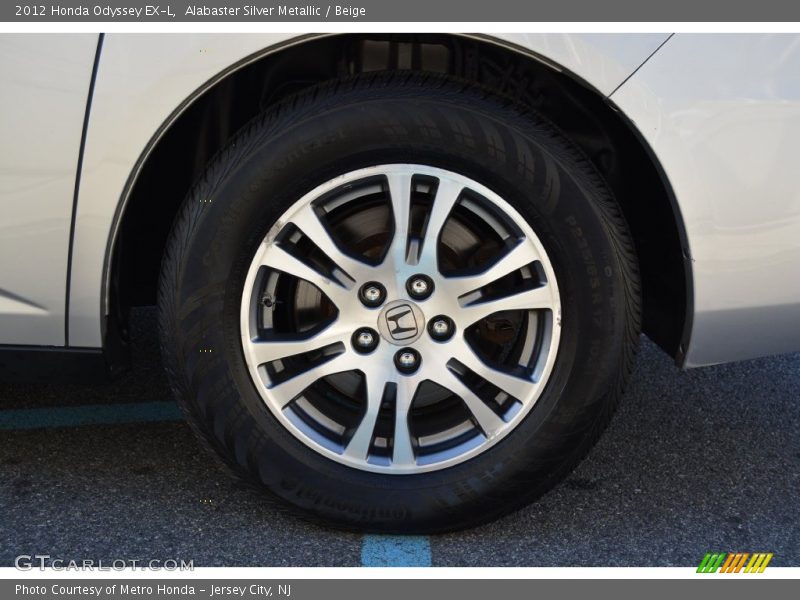 Alabaster Silver Metallic / Beige 2012 Honda Odyssey EX-L