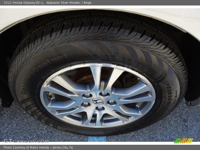 Alabaster Silver Metallic / Beige 2012 Honda Odyssey EX-L