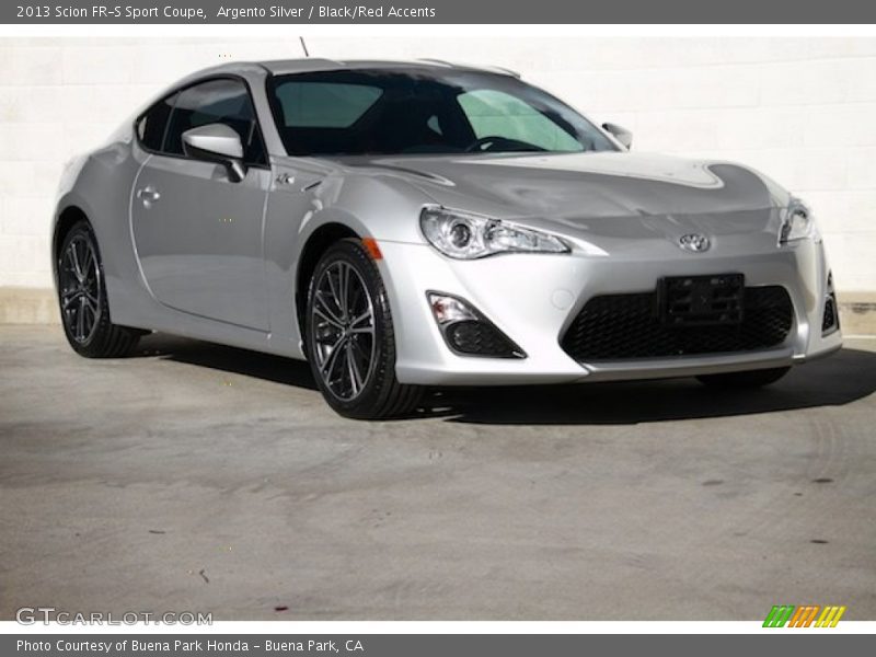 Argento Silver / Black/Red Accents 2013 Scion FR-S Sport Coupe