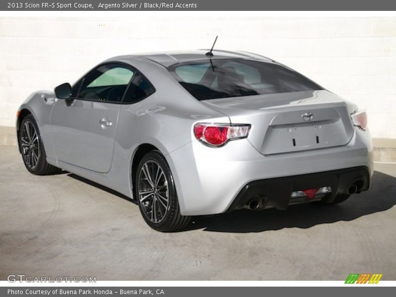 Argento Silver / Black/Red Accents 2013 Scion FR-S Sport Coupe