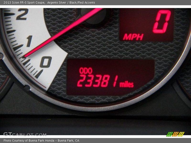 Argento Silver / Black/Red Accents 2013 Scion FR-S Sport Coupe