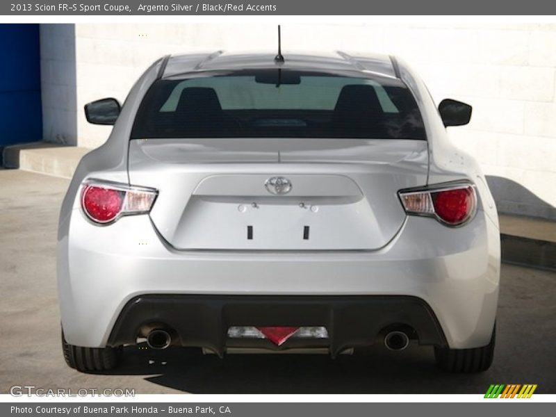 Argento Silver / Black/Red Accents 2013 Scion FR-S Sport Coupe