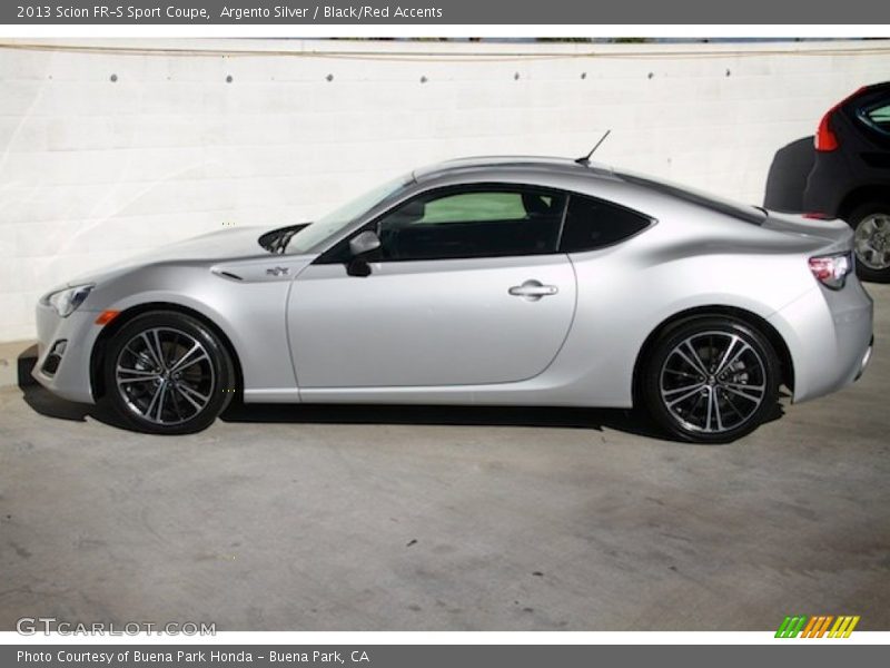 Argento Silver / Black/Red Accents 2013 Scion FR-S Sport Coupe