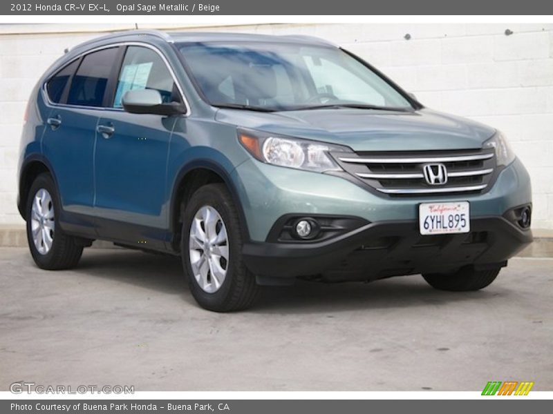 Opal Sage Metallic / Beige 2012 Honda CR-V EX-L