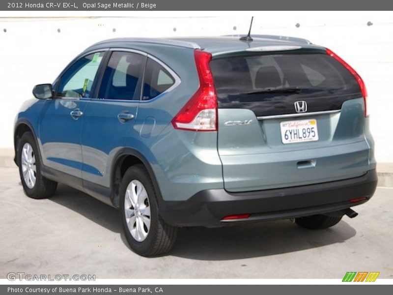 Opal Sage Metallic / Beige 2012 Honda CR-V EX-L