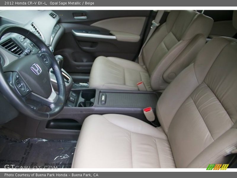 Opal Sage Metallic / Beige 2012 Honda CR-V EX-L